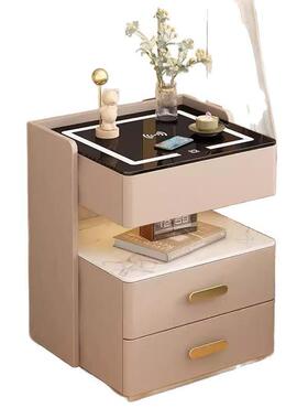 能EFN电家床头柜多功能收纳轻用奢无线卧室充现代智床边柜简约