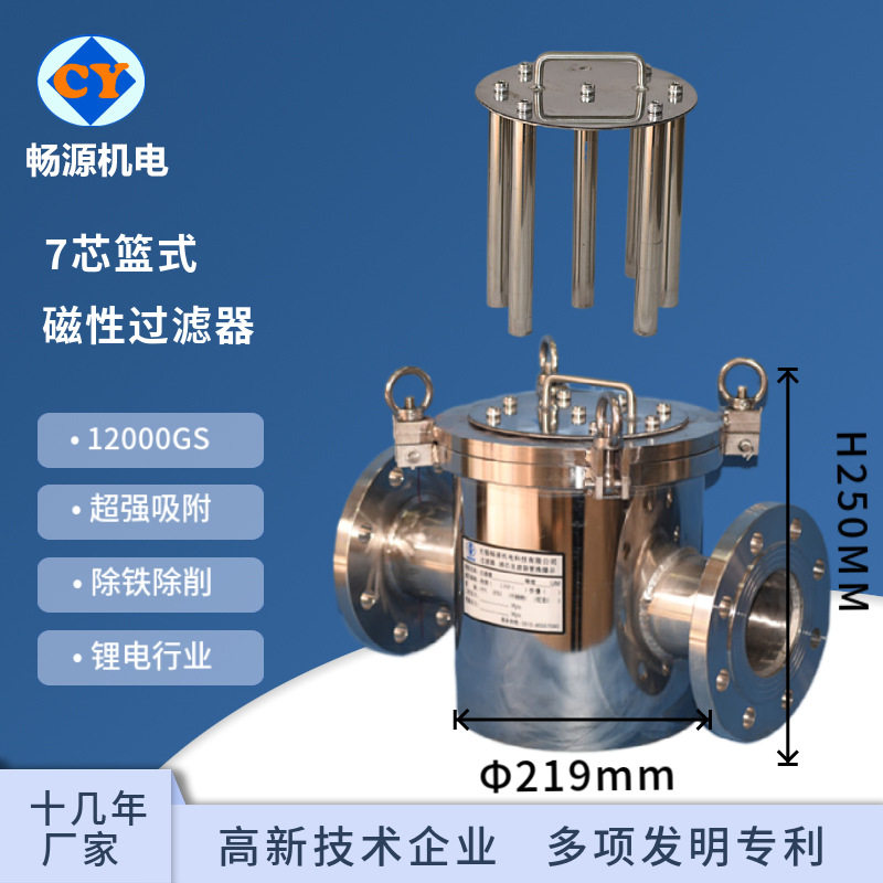 不锈钢卫生级磁性除铁过滤器
