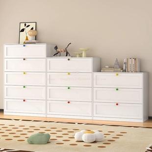 床姹梦特家厚卧室客TCT厅收纳用加厚铁窗皮柜客厅沙发头柜钢制飘