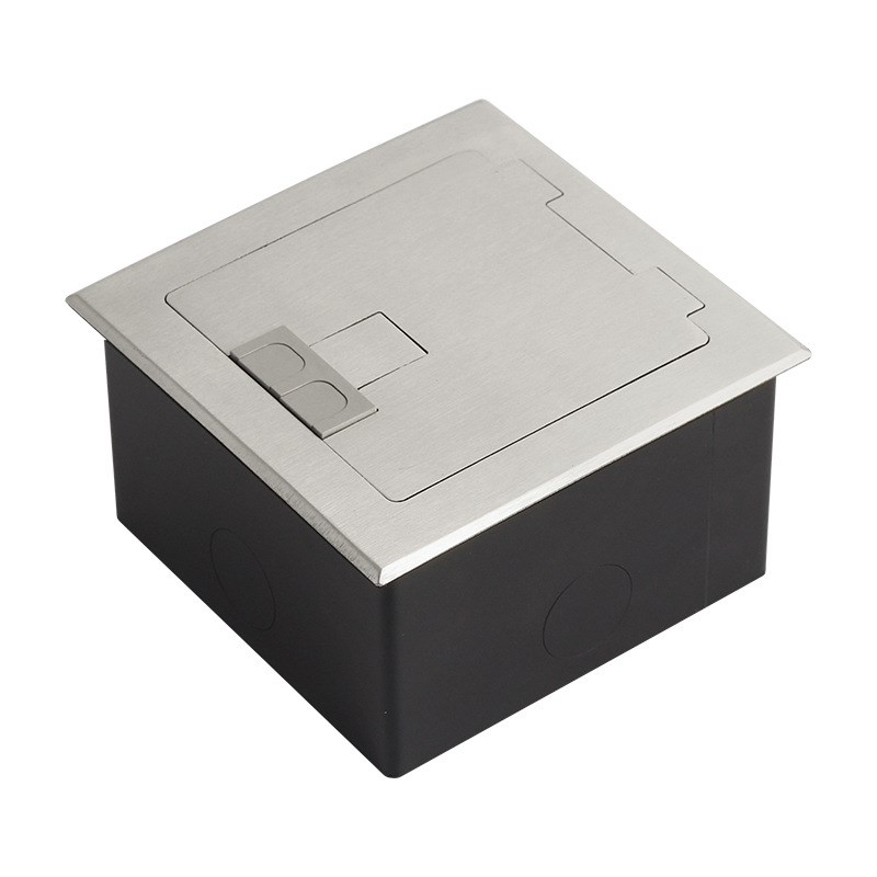 瑞博电工86款开启式地面插座隐形防水地板地插配86面板工程专用