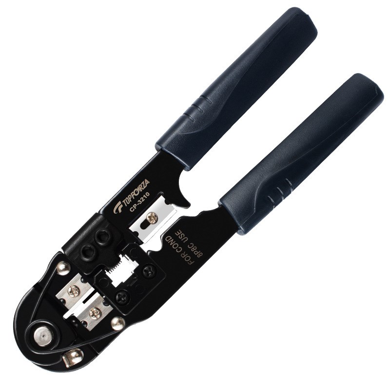 拓伏锐网线钳单口网络水晶头压线钳压接钳子8P剪剥压多功能六类