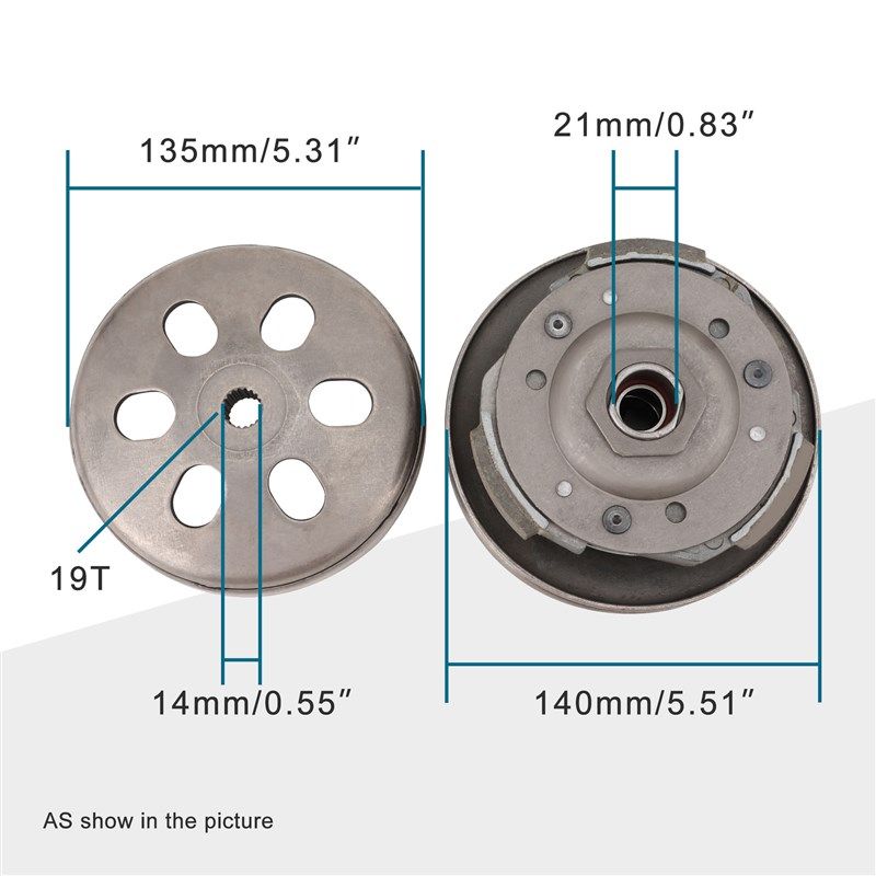 4 冲程 GY6 125cc 150cc 踏板车 ATV 发动机零件离合器总成后