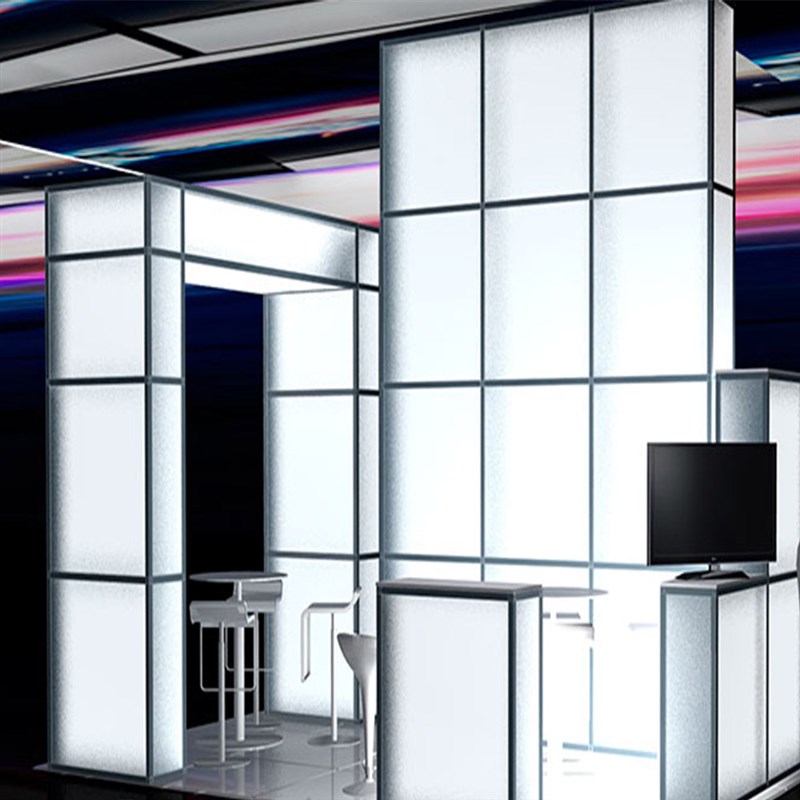 可拆装组合灯箱式展台展架设计制作  便携式单面或双面展会用灯箱