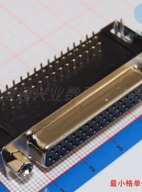 DB44 弯脚 焊板 公头 母头 DR44 三排 3排 针 孔 母座 黑色 90度