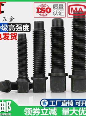 8.8级刀台丝刀架螺丝方头紧定四方头顶丝M12M16M20M22M24M27-M30