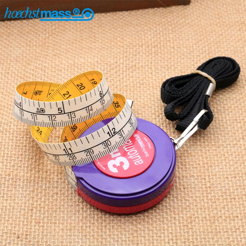 hoechstmass卷尺量衣尺自动伸缩尺皮尺公制英制3米卷尺83503c