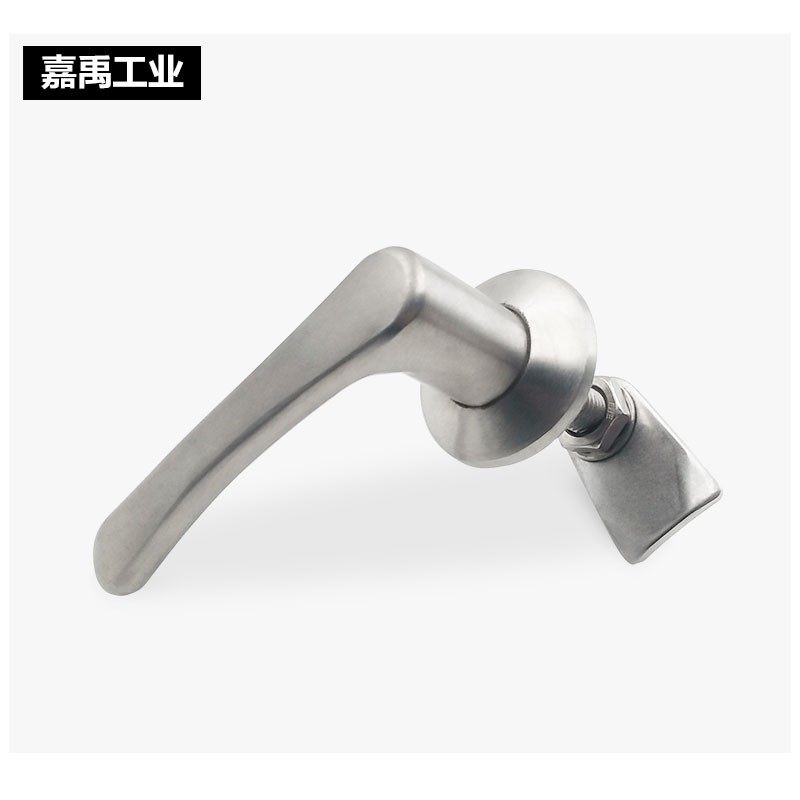 304不锈钢把手锁门锁可调w节工业迫紧式把手锁机械配电箱柜锁冷库