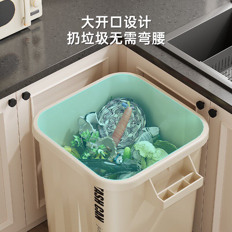 厨房垃圾桶高款加大n工业风户外多功能收纳桶储物32L日式大收纳桶