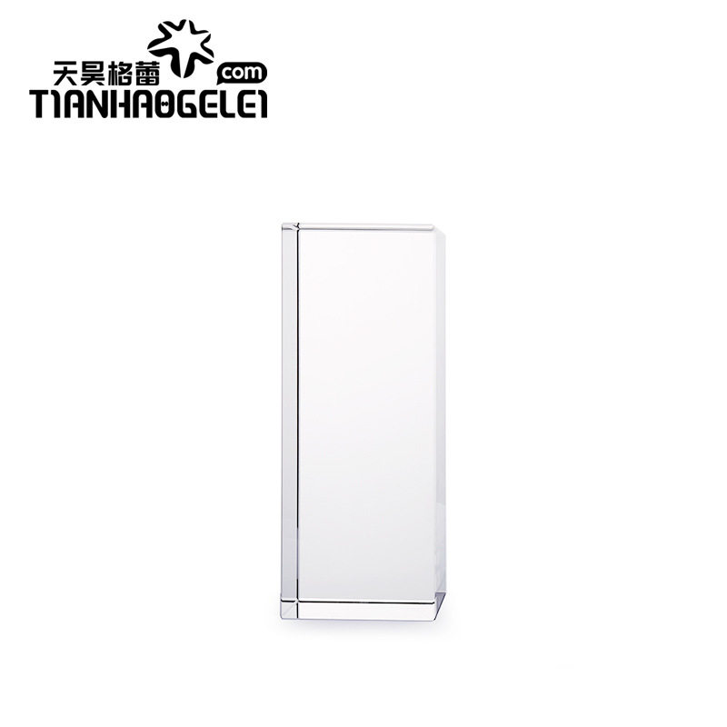 级料方形几何体水n晶砖酒店摄影道具玻璃摆件展示底座