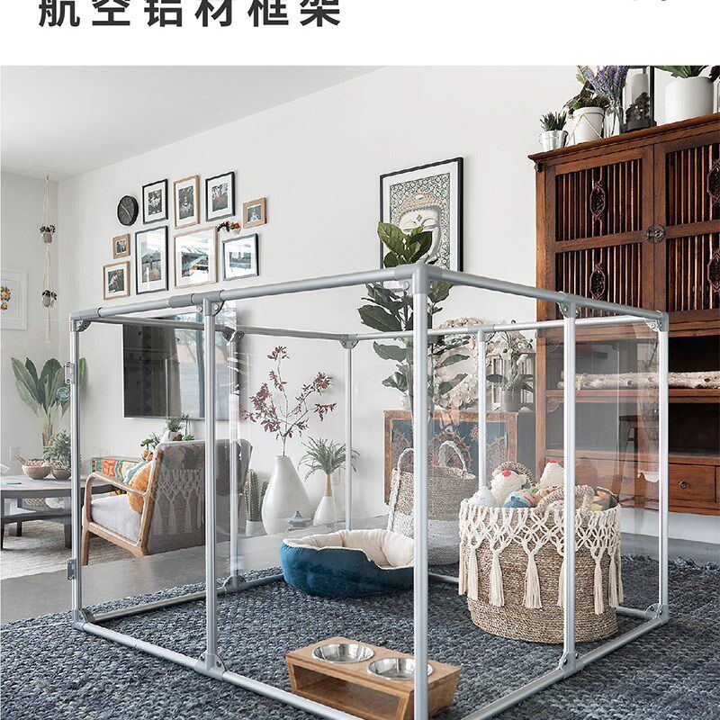 宠物狗狗笼子透明亚克r力围栏室内柯基泰迪小型犬中型犬狗笼栅栏