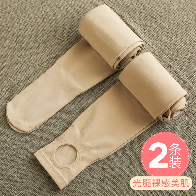 2022新款打底裤女薄款夏肉色外穿肤色黑色显瘦踩脚高腰打底袜
