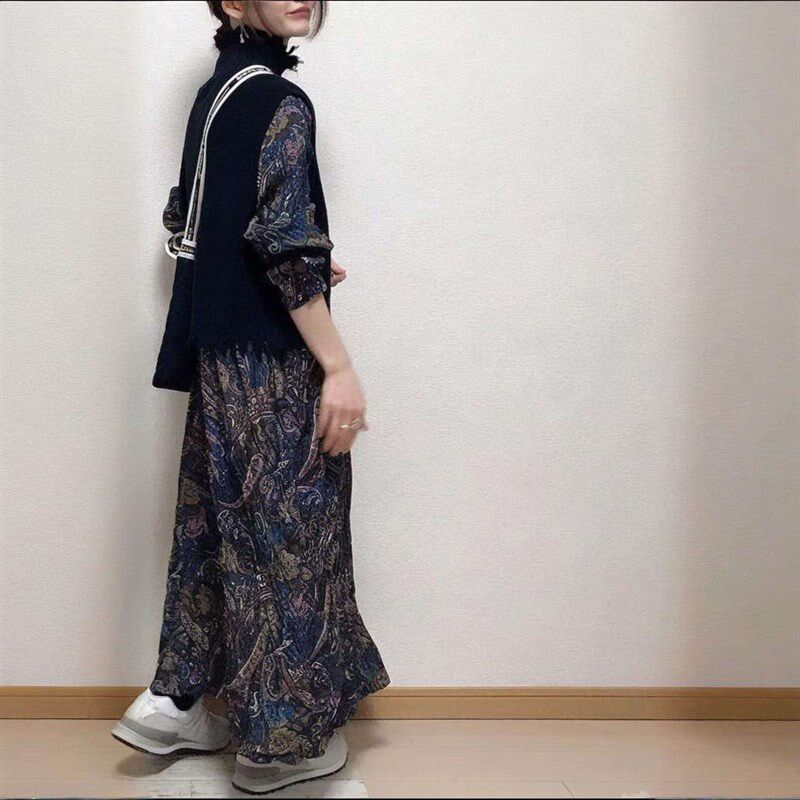 手感好褶皱好打理轻便好搭2025新款日系宽松长款衬衣连衣裙防晒