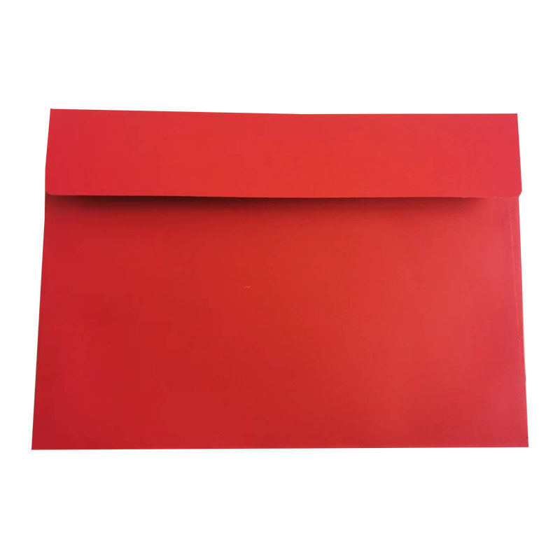 红色西式空白信封加厚150克红欧式后开口9号M6号7号A4红双面