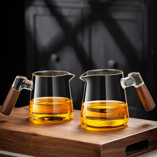 加厚高硼硅玻璃公道杯分茶器茶漏茶滤一体茶具家用高档茶海泡茶杯