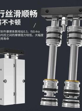 TN10气杆缸小型气动双轴双TN16/020*6X1040X20X300X40X50X75X10X2