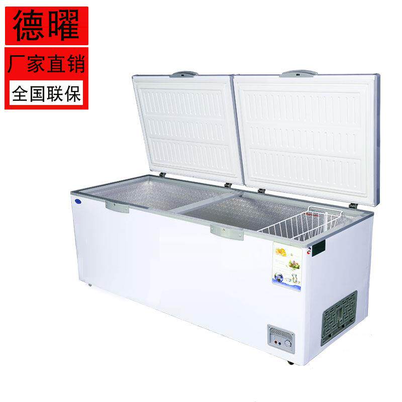 冰柜613商用卧式冷柜箱大容量冷藏冷冻两用双门冰展单示双柜温温