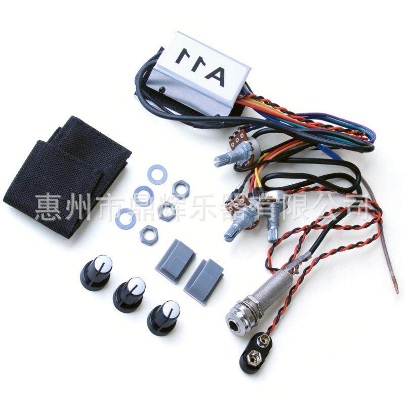 A11GQU吉他拾音器三均段古典民谣木他压电器拾音EQ衡吉器电箱吉他