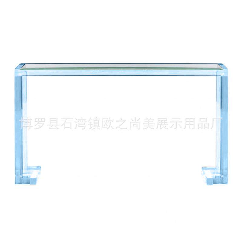 巴代胺玄关桌置物架入户现简约玄台关亚克力透多明条案WLE靠墙桌