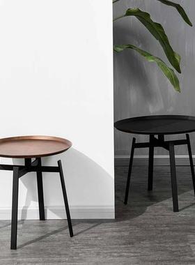 厂家直业发销板工业风沙边几网红角几设计师样房AB44251工风边角