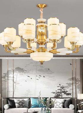 新式中式复楼别墅28904铜客厅大吊挑灯楼中楼高多层大厅广东中全