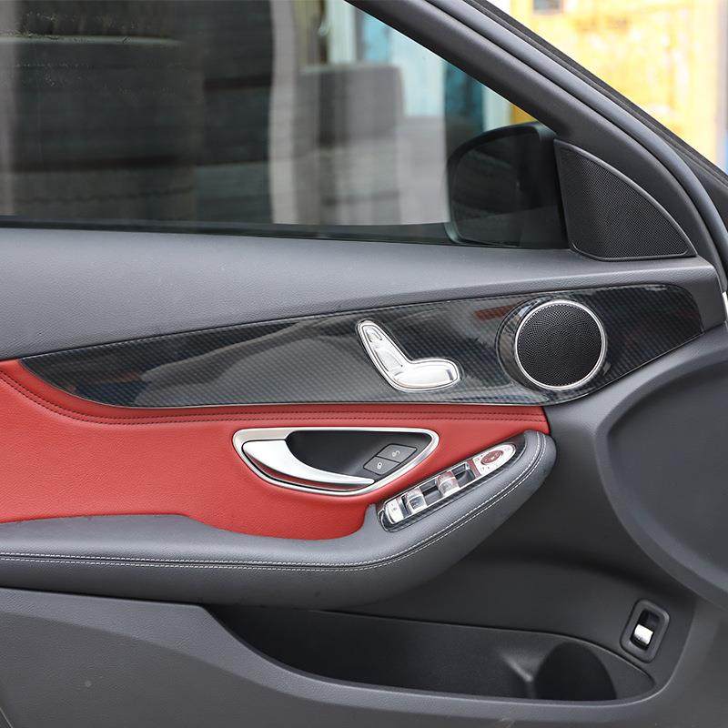 厂1家815-款CGLC级汽车内饰改装C级GLC中控拉手碳纤维贴桃木内饰