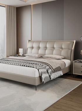 床.2226725新款高大气主卧大床1米08双人床现代简约m软包端床