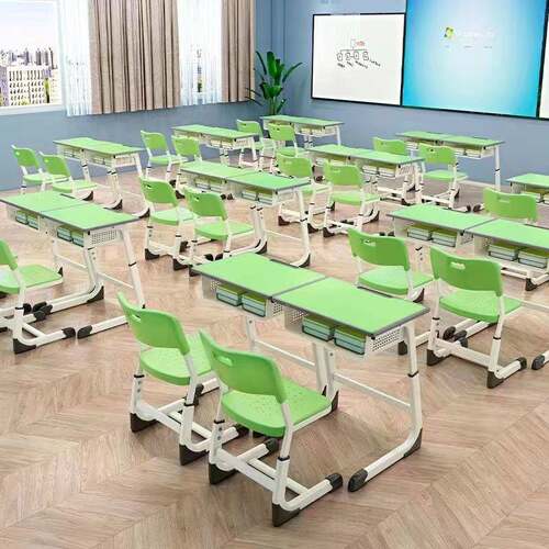 机课桌椅书家桌用课桌椅构儿单人中小学生辅导班可折叠童学习儿童
