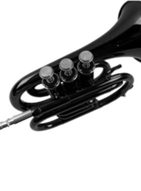 厂家西洋铜管吹奏手CFH乐器儿童黑色袖珍小号成人色彩降掌号B调