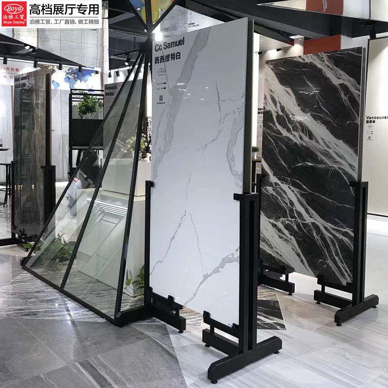 厂家直销柏雅工贸砖简易JY098架可移动立展示架式落地式木地展板