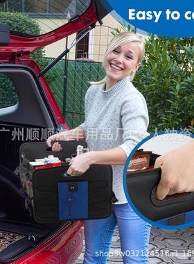 车行李箱后备箱收纳38263车折载储物箱大容量车汽尾叠整理箱箱子