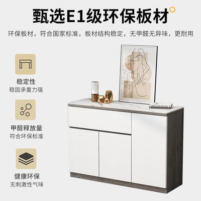 轻岩板餐边柜代简约客厅靠墙茶OXA水奢柜实木柜子储物厨房置柜现T