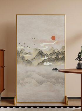 铝合断FZG111金新代中式屏风隔客厅移简约现办公室遮挡家用轻奢可