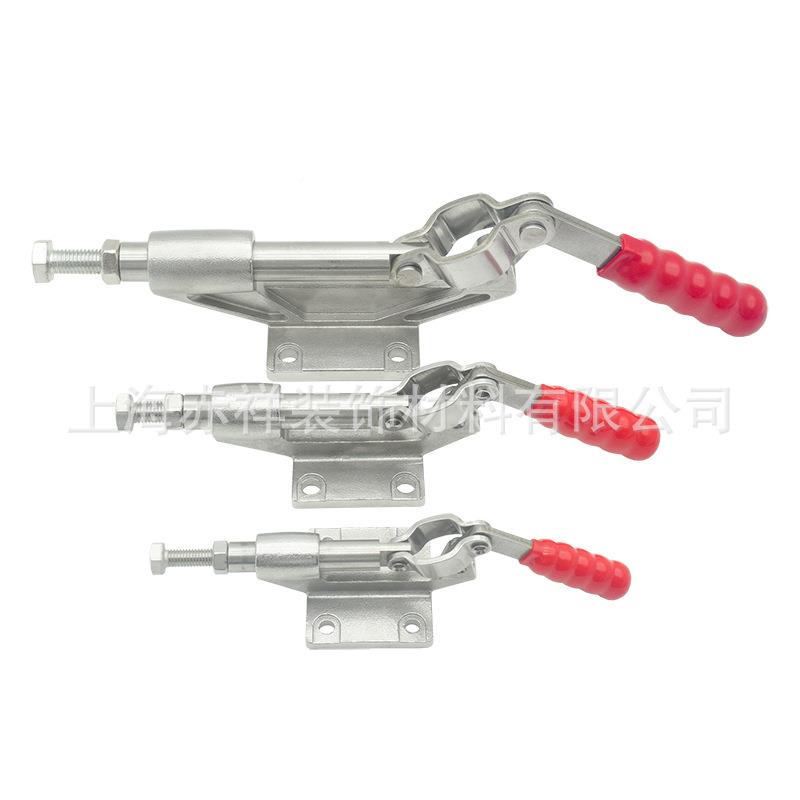 350804不锈0钢快速夹具推拉长焊接定固工装压紧器305C305E加35H