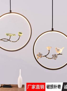 LE台HF-88413D创意餐中式吊灯简约家居饰吧吊装灯茶室灯展厅梅花