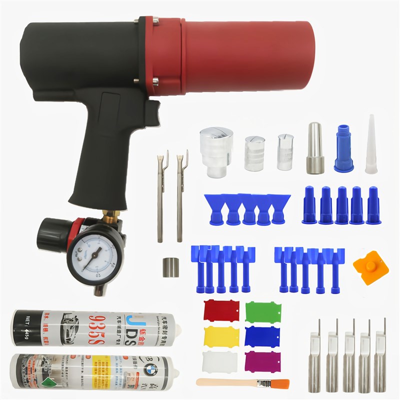 气动玻璃胶枪钣金事故车门边机盖减震包打胶大梁底盘喷涂钣金胶枪