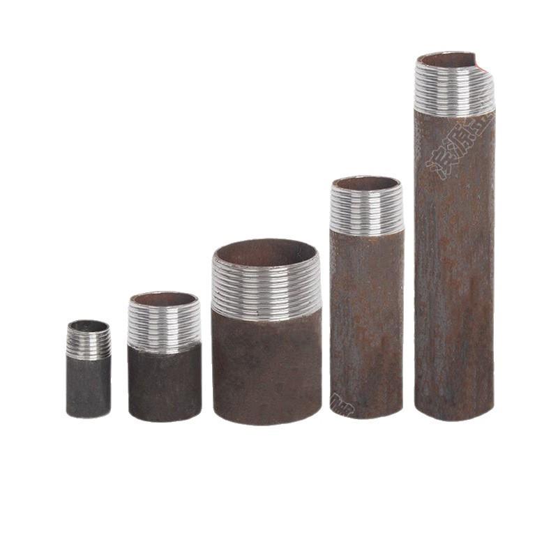 304不锈钢加长单头丝外丝扣焊接头数控加工加厚无缝钢管接头