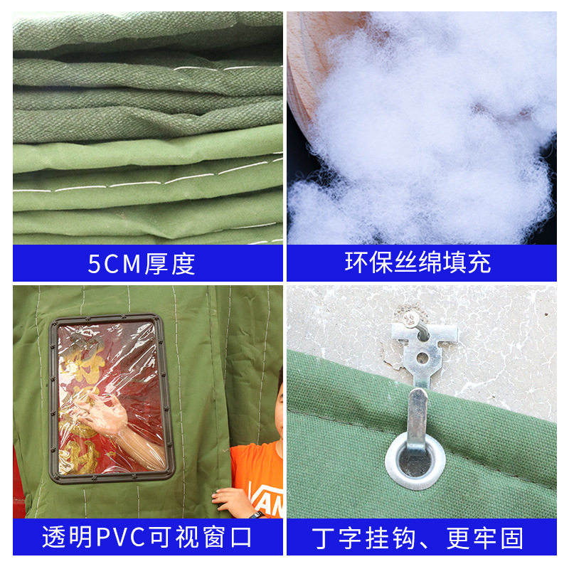 奕澜冬季帆布棉门帘家用商用加厚挡风防风M隔音门帘子保温保暖冷