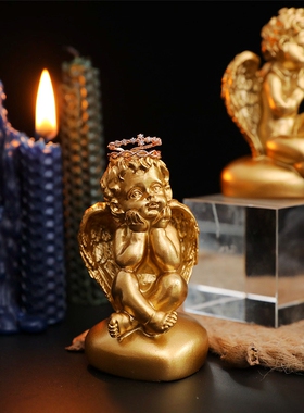 北欧轻奢可爱天使小摆件亲友生日礼物浪漫婚礼告白创意装饰品摆设