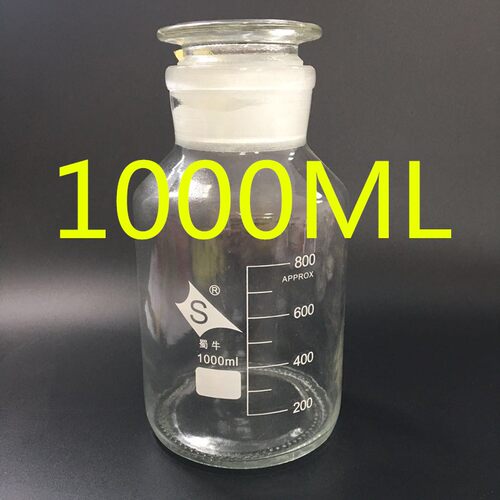 蜀牛 中性料透明白色大口试剂瓶 带刻度试剂瓶125 250 500 1000ml