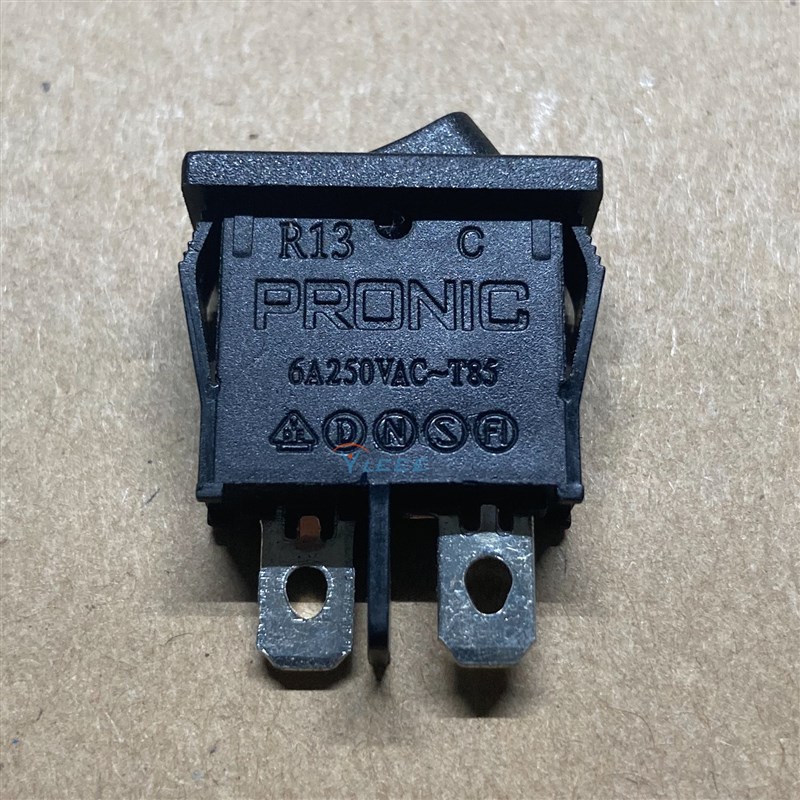 PRONIC R13电源开关 6A250VAC T85船形开关