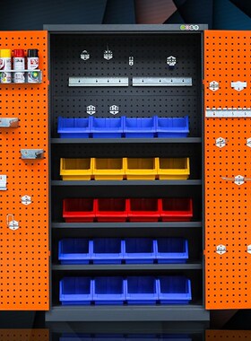 重型五金工具柜加厚铁皮柜收纳柜汽修工厂车间用双门抽屉工具箱