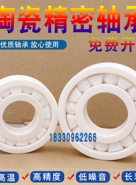 氧化锆全陶瓷轴承 耐酸碱 腐蚀6209 6210 6211 6212 6213 6214 CE