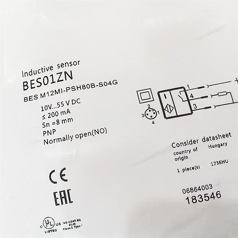 巴鲁夫型电感式标准传感器BES02WM/060/1ZN/068/062