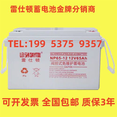 LEISHIDAYTOU雷仕顿蓄电池NP65-12正品包邮12V65AH直流屏 UPS/EPS