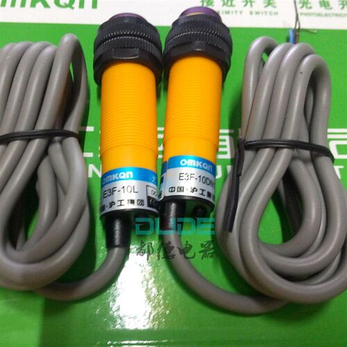 沪工光电开关E3F-10DN1-10L直流NPN三线常开对射型E3F-10DN2常闭