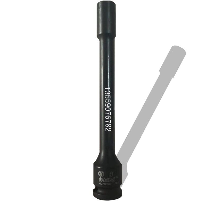 台湾霹雳马套筒头正品接杆式六角电动风批加长型内孔螺丝扳手开口