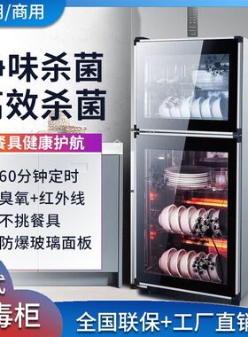进口材质好太太消毒柜家用小型立式红外线大容量商用厨房餐具消毒