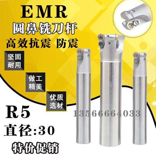 数控圆鼻铣刀杆 加硬白色35R5圆刀杆 EMR C32-5R35-150-200L-2T
