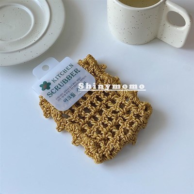 Shinymomo韩式洗碗巾厨房清洁工具圣诞老人挂饰洗碗巾ins风可爱