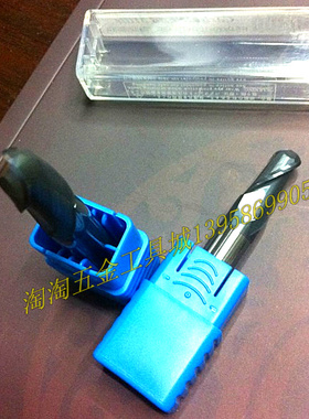 钨钢球刀60度R球头2刃立铣刀 平头钨钢铣刀 涂层合金4 10 12*75mm